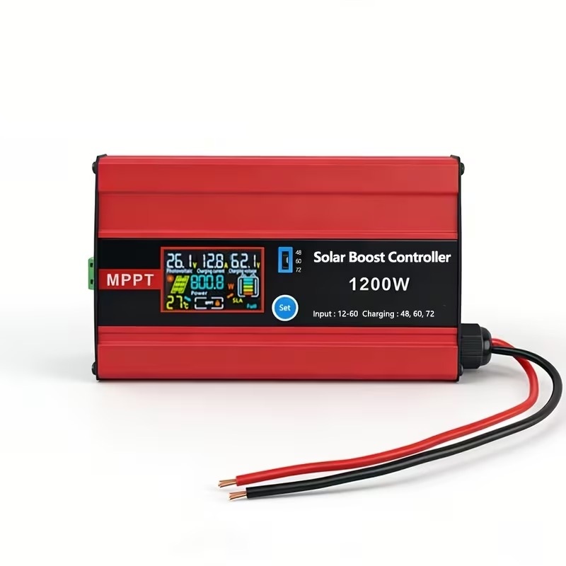 1200W MPPT Solar Boost Charge Controller with LCD Display